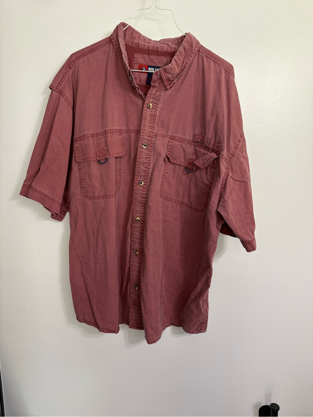 Fishing Camping Reel Legends Freeline Men's Fishing Shirt Size 2X Outside Work